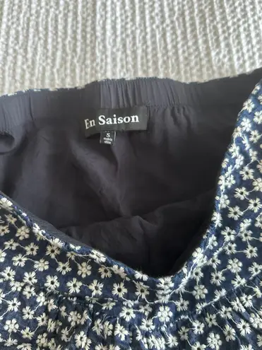 En Saison Sivan Mini ruffle skirt summer daisy print