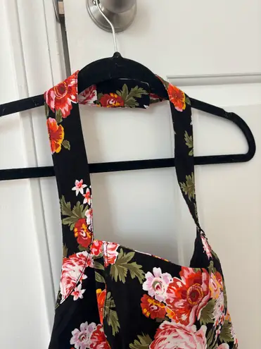 Maeve Anthropologie  Retro Halter Top floral