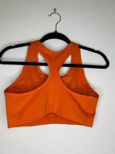 Nike Jordan Jumpman Sports Bra In Orange/ Blue Lagoon