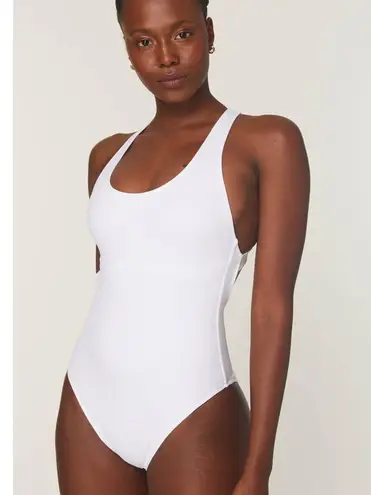 ANDIE Swim The Tulum One Piece in White Small Tall NWT