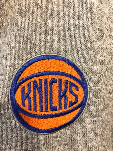 Nba NWT knicks gray heathered zip up jacket basketball