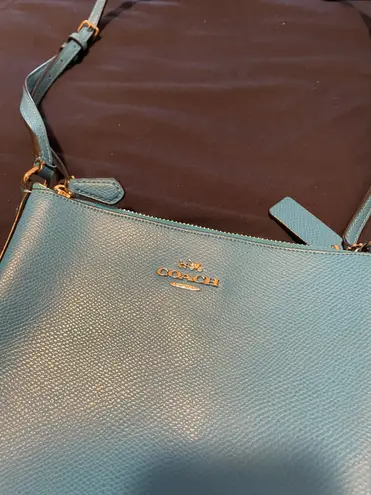 Coach Blue  Cross Body Messenger Purse