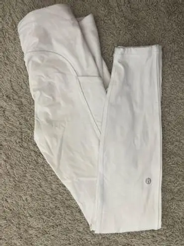 Lululemon White Speed Up Leggings