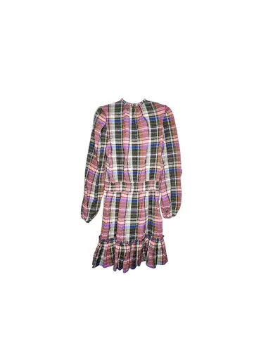 Veronica Beard Destiny Metallic Checked Mini Dress Multicolor Size 2