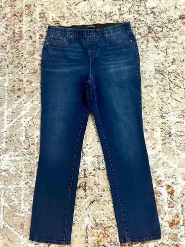 kim rogers  pull on stretch jeans size 12 high rise