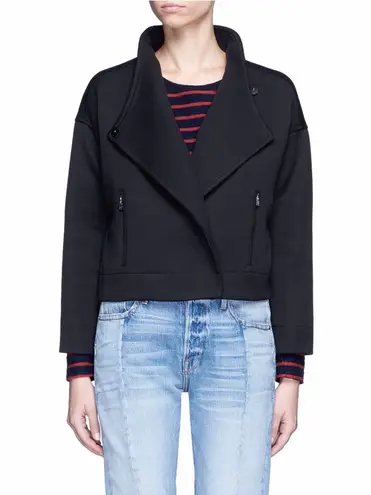 Elizabeth and James women’s Kellan collar black biker jacket size small S