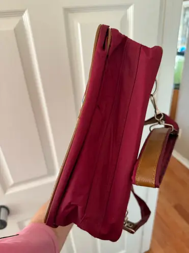 Vintage Dark Red Burgundy Doraemon Convertible Backpack Messenger Crossbody Bag