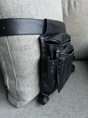 Bottega Veneta leather belt bag motorcycle