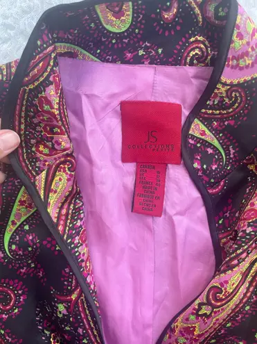 JS Collections Vintage 100% Silk Jacket