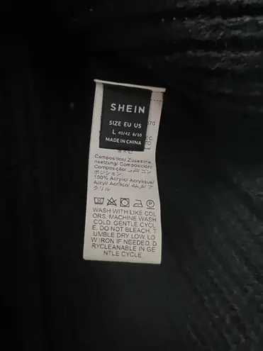 SheIn  Long Sleeve Top Black