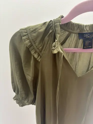 Rachel Roy RACHEL Green Ruffle Blouse