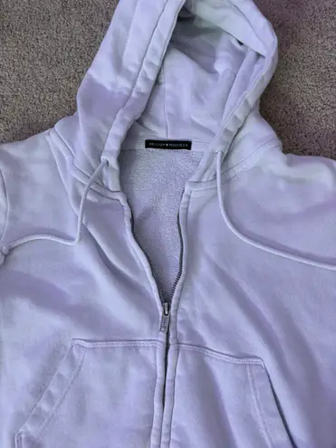 Brandy Melville Cropped Zip-up Hoodie