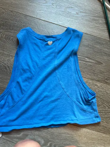 Forever 21 Blue  Cropped Tank Top