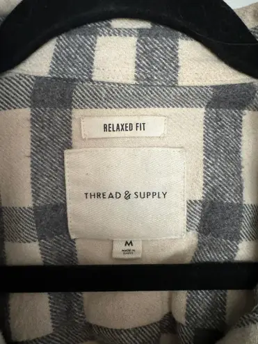 Thread and Supply Flannel Top