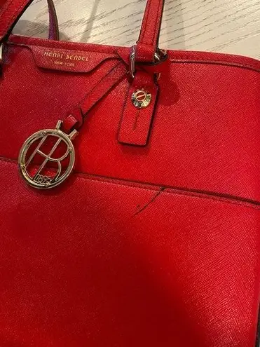 Henri Bendel ‎ Bright Red Hobo Crossbody Bag