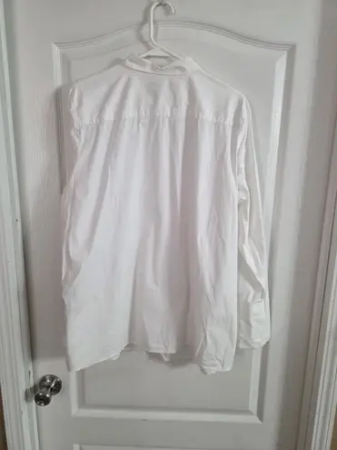 NYDJ Women’s White Button Up Long Sleeve Sz XL 5085