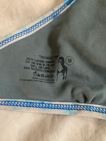 JOLYN Tie Dye Triangle Bikini Top