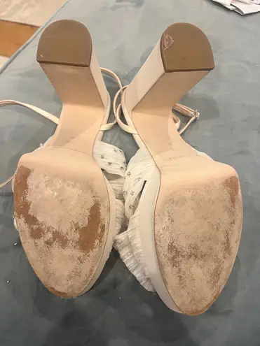 Loeffler Randall Natalia jeweled rhinestone bow platform bow heels