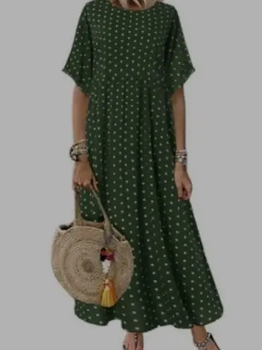 Zanzea Polka Dot Flowy Dress Medium. NEW!!!