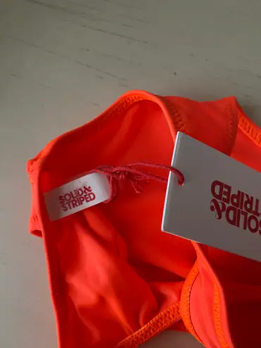 Solid & Striped NWT Elle Fluorescent Orange Bikini Top