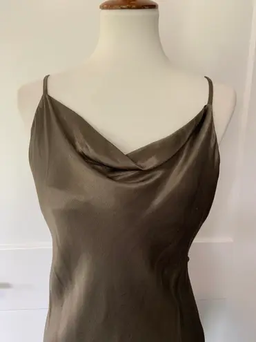 Shona joy Sophia Bias Cowl Neck Midi Dress in Graphite