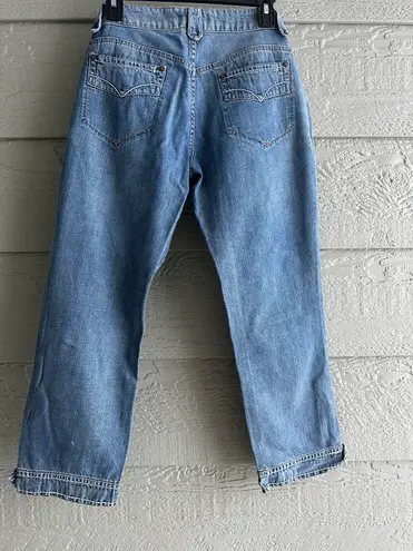 MaxSport Y2K by Max Mara Denim Cuff Jeans Sz 10 made in Rumania Brand New