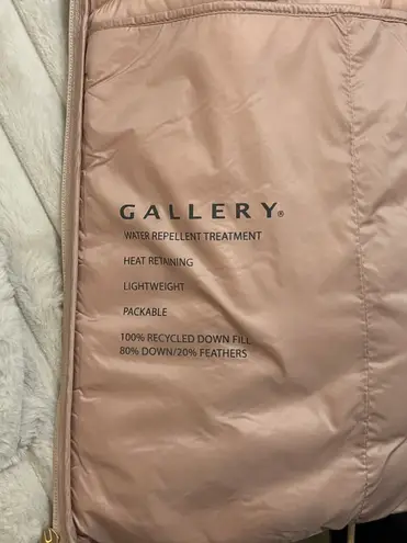 Gallery Light Pink Hooded Puffer Vest