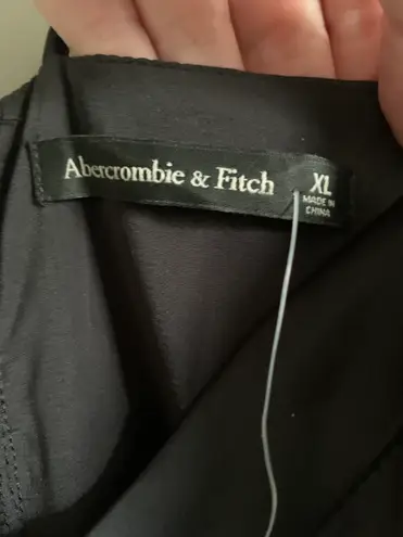 Abercrombie & Fitch Black Satin Dress