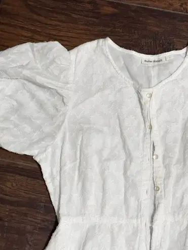 Roller Rabbit cotton floral jacquard midi dress