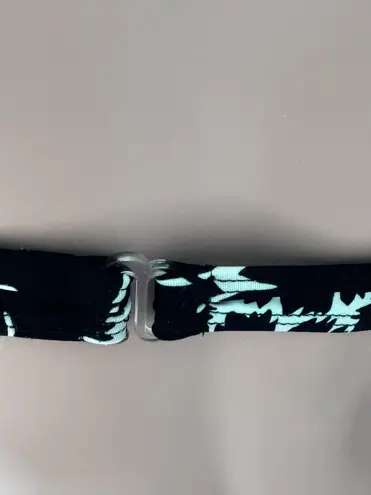 NEW Vintage Carabella Bikini Top Black White Floral Underwire Sz 10 Made Mexico