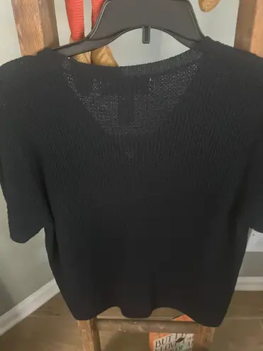 Jones Wear Sport Dark Blue Size Large Short Sleeve Sweater