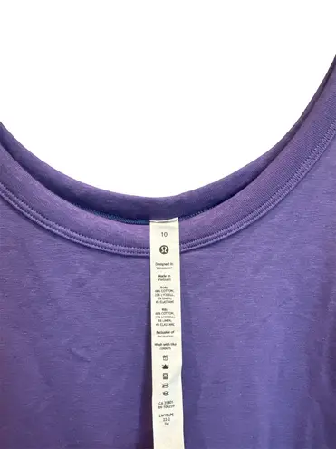 Lululemon Classic-fit cotton-blend scoop dress size 10 Charged Indigo