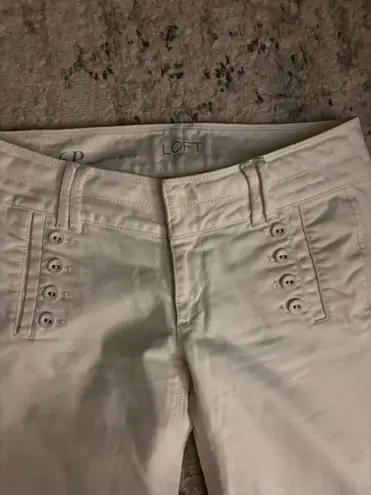Ann Taylor  Loft white modern boot jeans woman’s size 6P