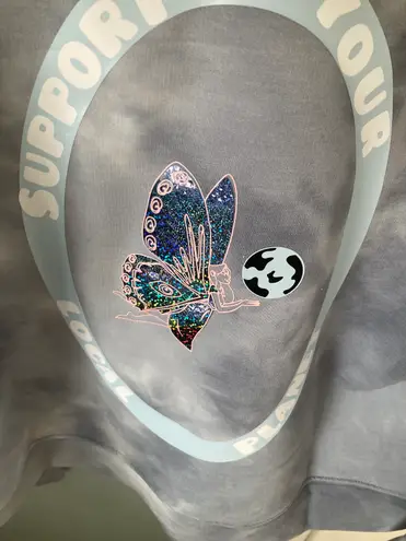 Handmade Custom “Support your local Planet” Tie Dye Hoodie