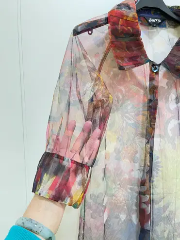 Bon Chic NWOT Sheer Blouse Long Shirt Dress Sz 11 L.