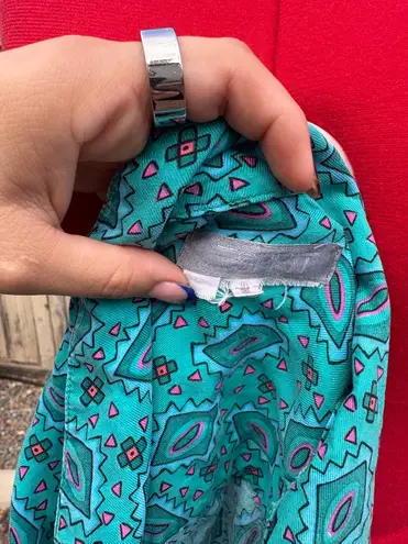 Esprit Vintage Blouse Geometric Print