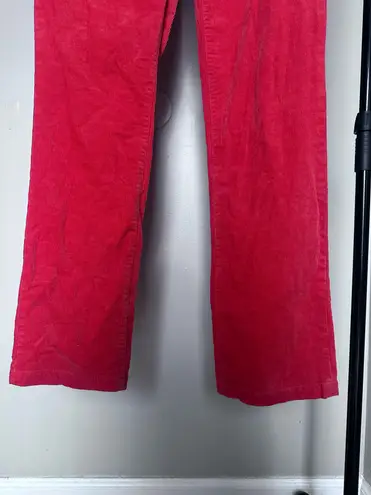 J.Crew  Straight and Narrow Red/Orange Corduroy Pants SZ 10 Straight Boot Cut