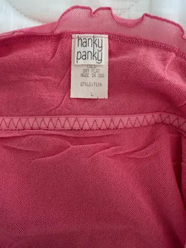 Hanky Panky Vintage Pink Lace Mesh Camisole Top Brand New Hard Find Made in USA