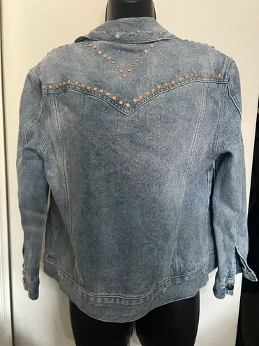 Victoria's Secret Victoria Secret Denim Ripped Rose Gold Jacket 