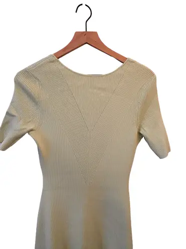 Maje NWT Ruche Vert Tie-Back MIDI Dress in Light Green Size 40/L