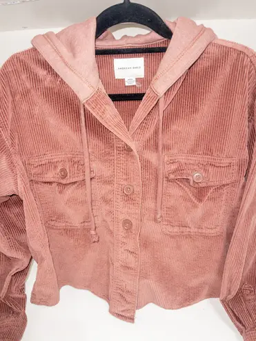 American Eagle Light Maroon Corduroy Jacket