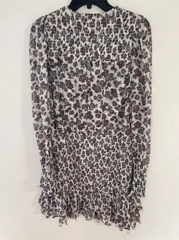 Veronica Beard Saera Smocked Floral Minidress