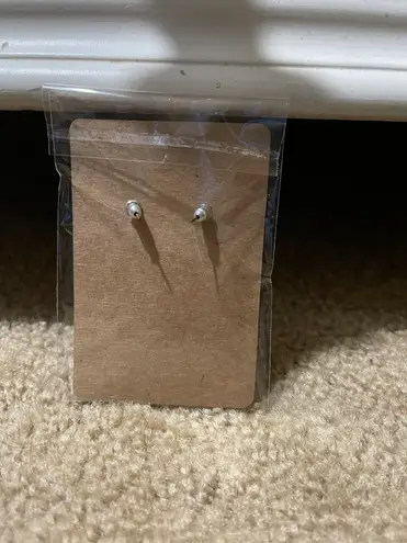 Stud Earrings Silver