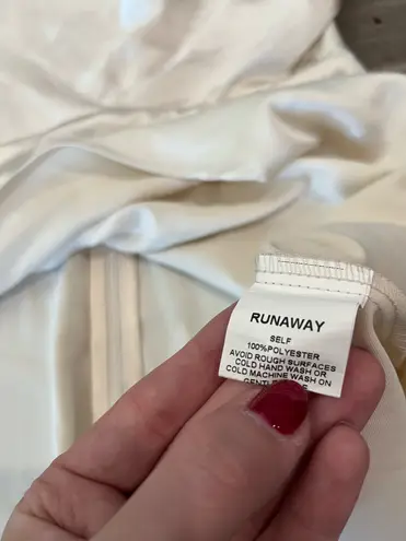 RUNAWAY THE LABEL Havanna Mini Dress in Ivory Medium