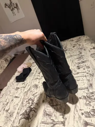 Cowboy boots Black Size 8 - Image 3