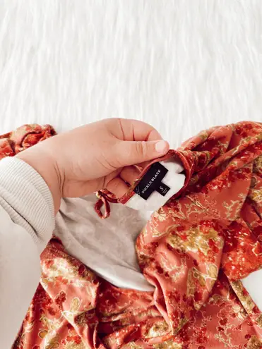 Buckle Black NWOT Floral Wide Cowl Neck Long Sleeve