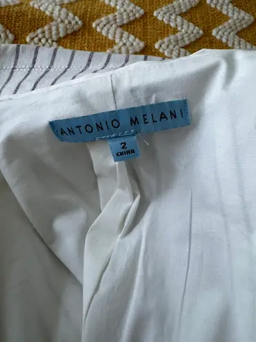 Antonio Melani White Striped Blazer 