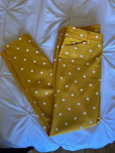 Old Navy Yellow Polka Dot Pants