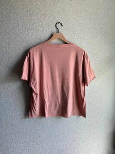 Naked Wolfe Meow Wolf Pink Fun Graphic Cropped Short Sleeve Tee T-Shirt