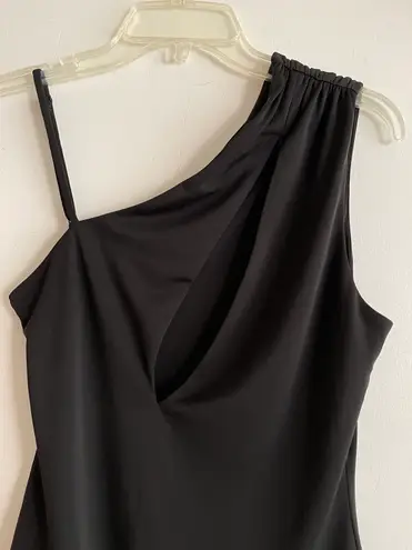 Revolve H:ours asymmetric black bodysuit